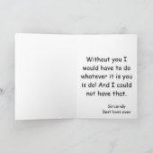 Happy Administrative Professionals Gelbes Zeichen Karte (Innenseite)