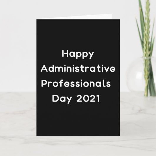 Happy Administrative Professionals Tag 2021 Admin Karte (Vorderseite)