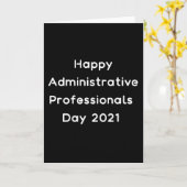 Happy Administrative Professionals Tag 2021 Admin Karte (Gelbe Blume)
