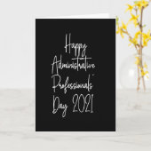 Happy Administrative Professionals Tag 2021 Admin Karte (Gelbe Blume)