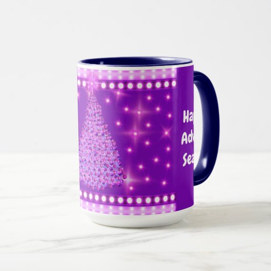 Happy Advent Saison Tasse (VorderseiteRechts)