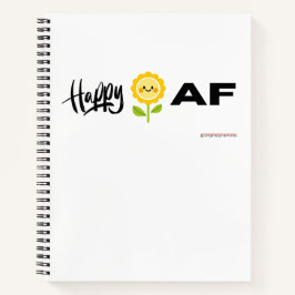 Happy AF - Notebook Notizblock