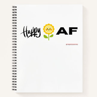 Happy AF - Notebook Notizblock