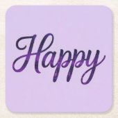 Happy Affirmation Untersetzer Set (Vorderseite)