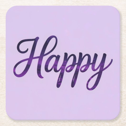 Happy Affirmation Untersetzer Set (Vorderseite)