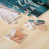 Happy After Paar Foto und Custom Text Puzzle (Seite)
