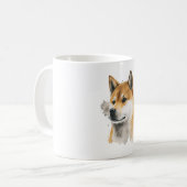 Happy Akita Dog Kaffeetasse (Vorderseite Links)