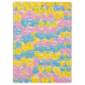 Happy, Albern und lustig 😊 Emoji Faces Klemmbrett (Rückseite)