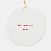 Happy alberne Welpendekoration Keramik Ornament (Hinten)