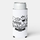 Happy Alcoholidays | Funny Christmas Drinks Spaß Selters Dosenkühler (Seltzer Vorderseite)