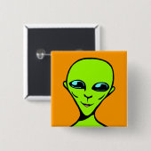 Happy Alien/ET Button (Vorne & Hinten)