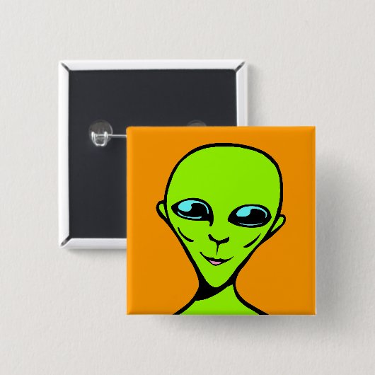 Happy Alien/ET Button (Vorne & Hinten)
