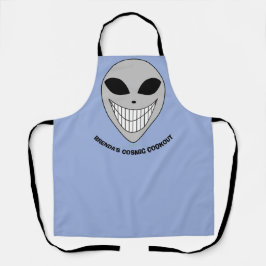 Happy Alien lächelt kosmische Science Fiction Ihr  Schürze