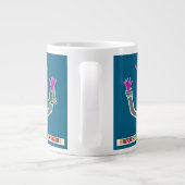 Happy Alien Robot Jumbo-Tasse (Rückseite)