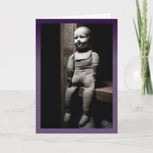 Happy All Hallow's Eve - gruseliges Halloween Robe Karte (Vorderseite)