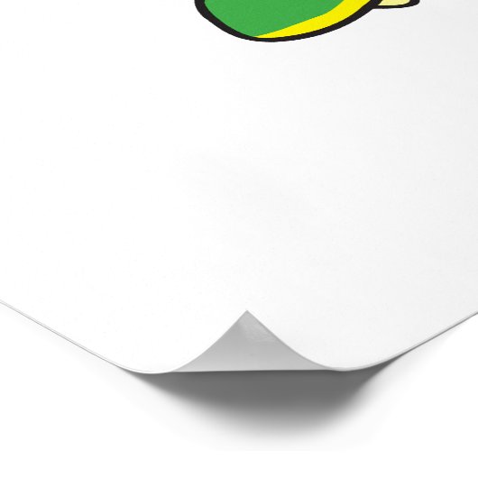 Happy Alligator Krokodil Cartoon tanzen Poster (Ecke)