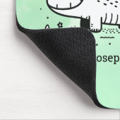 Happy Alligator mit Balloon - Niedliches Kinderzim Mousepad (Ecke)