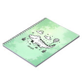 Happy Alligator mit Balloon - Niedliches Kinderzim Notizblock (Linke Seite)