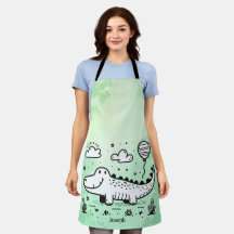 Happy Alligator mit Balloon - Niedliches Kinderzim