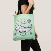 Happy Alligator mit Balloon - Niedliches Kinderzim Tasche (Von Nahem)