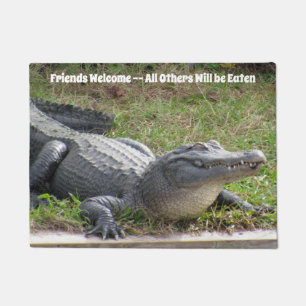Happy Alligator - Personalisiert Doormat Fußmatte