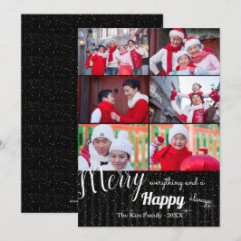 Happy Always Collage - Foto Holiday Card Einladung