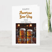 Happy American Beer Day | October 27th Karte (Vorderseite)