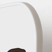 Happy American Bison Buffalo Illustration Pickleball Schläger (Linke Seite)