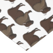 Happy American Bison Buffalo Illustration Tischdecke (Schrägansicht)