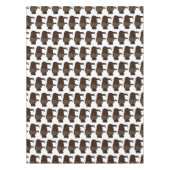 Happy American Bison Buffalo Illustration Tischdecke (Vorderseite)