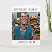 Happy American Redneck Day Karte (Vorderseite)