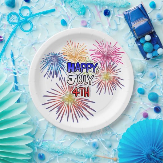 Happy Amerikanische Unabhängigkeitstag Barbecue Pa Pappteller (Party)