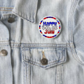 Happy Amerikanische Unabhängigkeitstag Button (Beispiel)