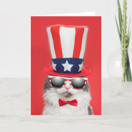 Happy Amerikanische Unabhängigkeitstag Cool Patrio Feiertagskarte