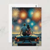 Happy Amerikanische Unabhängigkeitstag | Doppelfeu Postkarte (Vorne/Hinten)