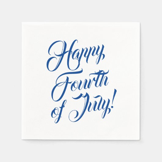 Happy Amerikanische Unabhängigkeitstag Drehbuch bl Serviette (Vorderseite)