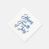 Happy Amerikanische Unabhängigkeitstag Drehbuch bl Serviette (Ecke)