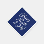 Happy Amerikanische Unabhängigkeitstag Drehbuch bl Serviette (Ecke)