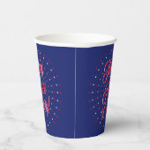 Happy Amerikanische Unabhängigkeitstag Drehbuch Ro Pappbecher (Rechts)