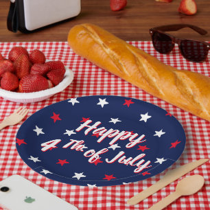 Happy amerikanische Unabhängigkeitstag Drehbuch Ro Pappteller