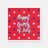 Happy amerikanische Unabhängigkeitstag Drehbuch Ro Serviette (Vorderseite)