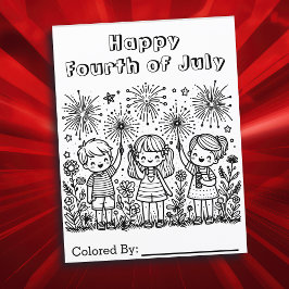 Happy Amerikanische Unabhängigkeitstag | Farbseite