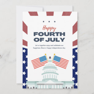 #Happy Amerikanische Unabhängigkeitstag feiert Glü Einladung