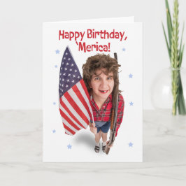 Happy Amerikanische Unabhängigkeitstag Funny Redne Feiertagskarte