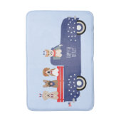 Happy Amerikanische Unabhängigkeitstag Hunde Liefe Badematte (Vorderseite Vertikal)