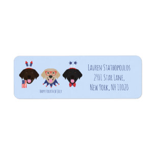 Happy Amerikanische Unabhängigkeitstag Labrador Re