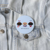 Happy Amerikanische Unabhängigkeitstag Labrador Re Button (Beispiel)