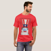 Happy Amerikanische Unabhängigkeitstag Patriotic K T-Shirt (Vorne ganz)