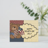 Happy Amerikanische Unabhängigkeitstag Postcard Postkarte (Stehend Vorderseite)
