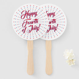 Happy Amerikanische Unabhängigkeitstag Rot-Blau-St Fächer